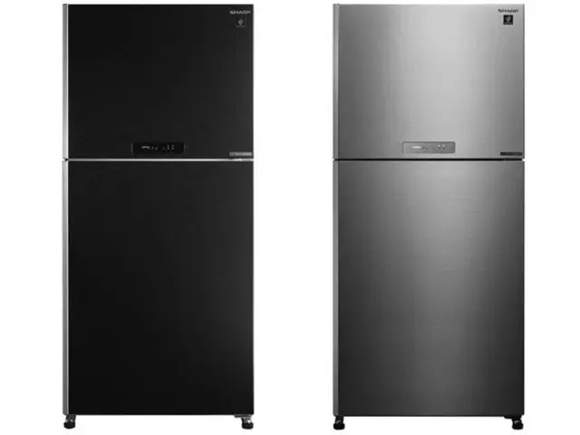 ثلاجة شارب 18 قدم  اسود ديجيتال انفرتر نوفروست 2 باب موديل SJ-PV63G