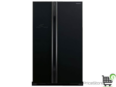 ثلاجة هيتاشي 21 قدم بابين اسود موديل R-S800PS2-GBK